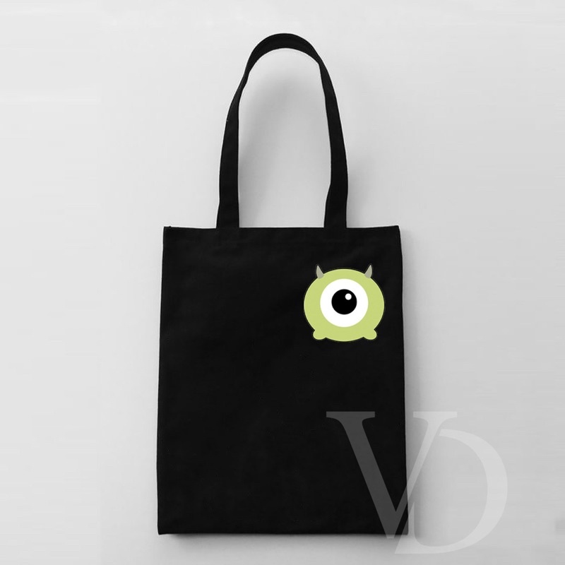 tote bag kanvas hitam tote bag disney dino spy