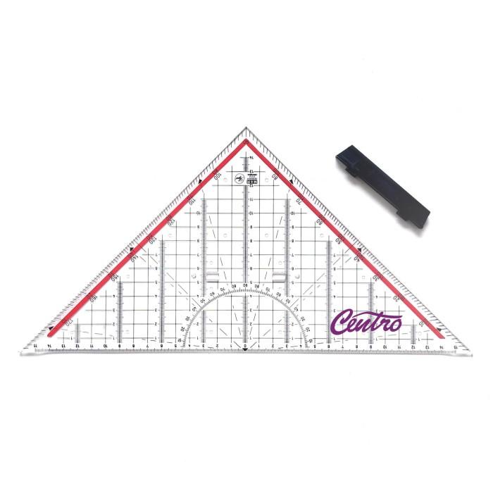 

Penggaris Segitiga Pegangan Mor (M+R) 32Cm Technical Triangle Ruler 091
