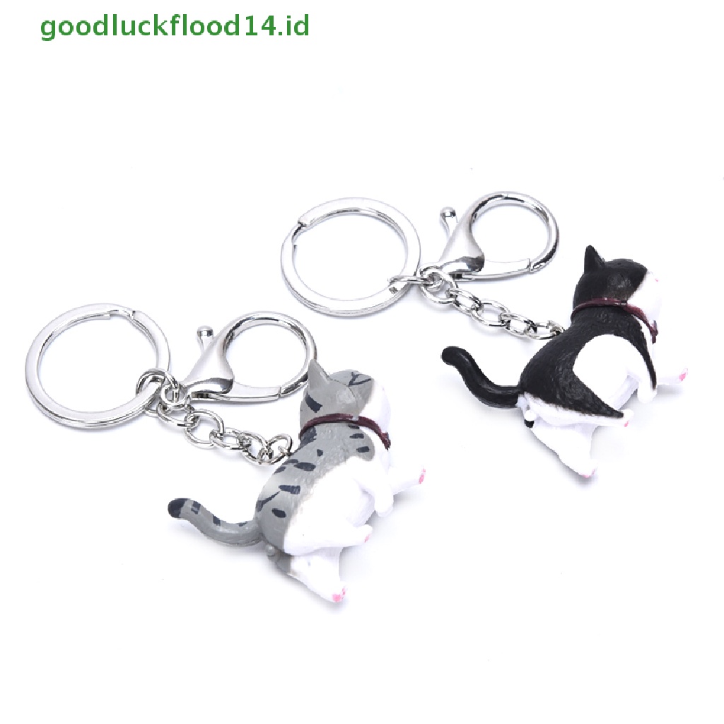 [GOOGFOUR] New Lovely Cat Kitten Keychain Gantungan Kunci Handbag Liontin Ornamen Mainan Anak Hadiah [TOP]