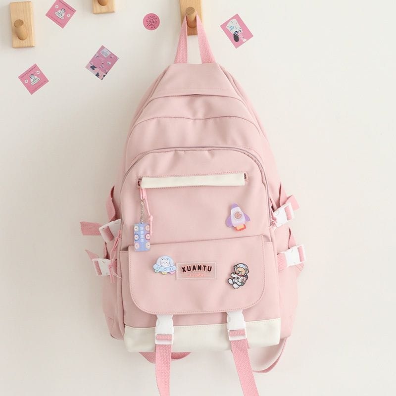 PTM - Tas anak perempuan style Korea - ransel anak sekolah SMP SMA Pastel Colour