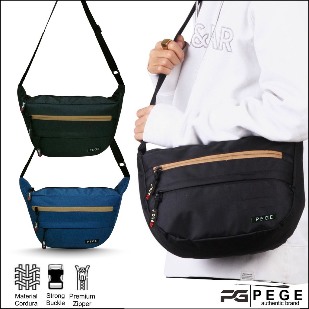 Tas Selempang PEGE Daiki Slingbag Pria Slempang Trendy Slingbag kasual - PG 8950