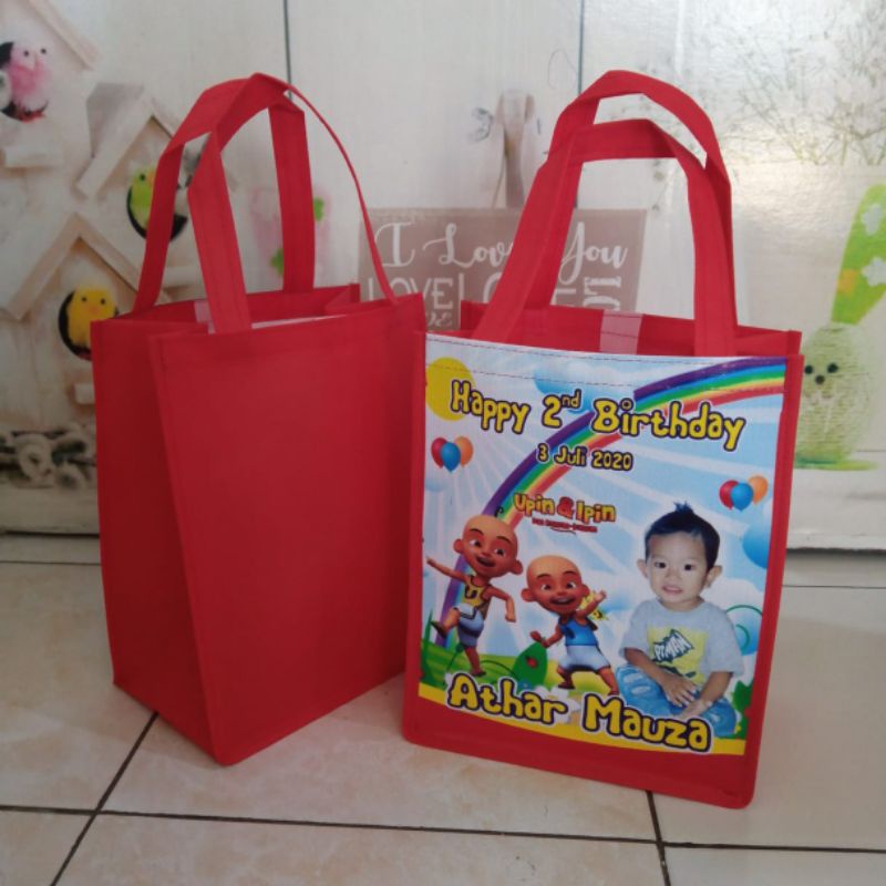 

Tas Ulang Tahun / Goodie Bag Custom Free Desain / Tas Souvenir Ultah