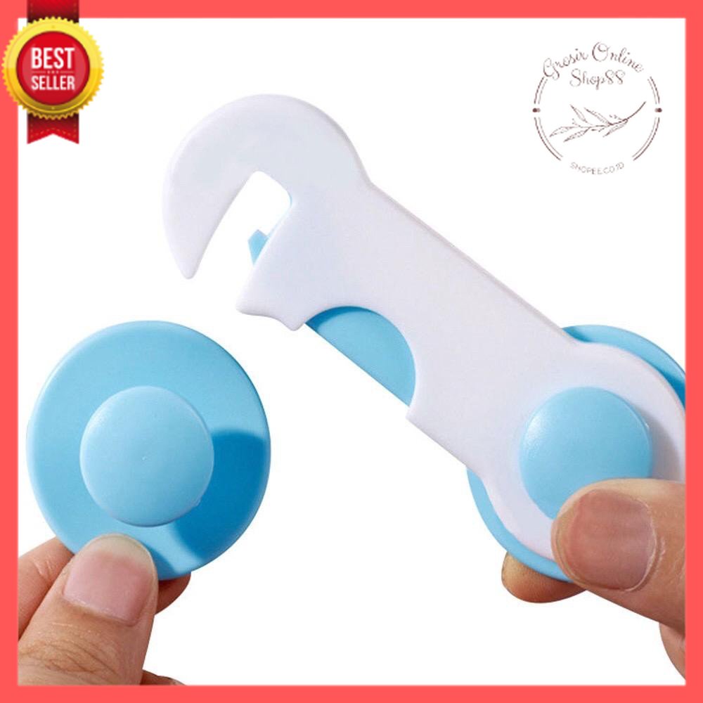 GOS -B410- Pengaman Pintu Laci Lemari - Baby Safety Lock Cantolan Pintu - Kunci Pengaman Pintu Laci Lemari Pakaian