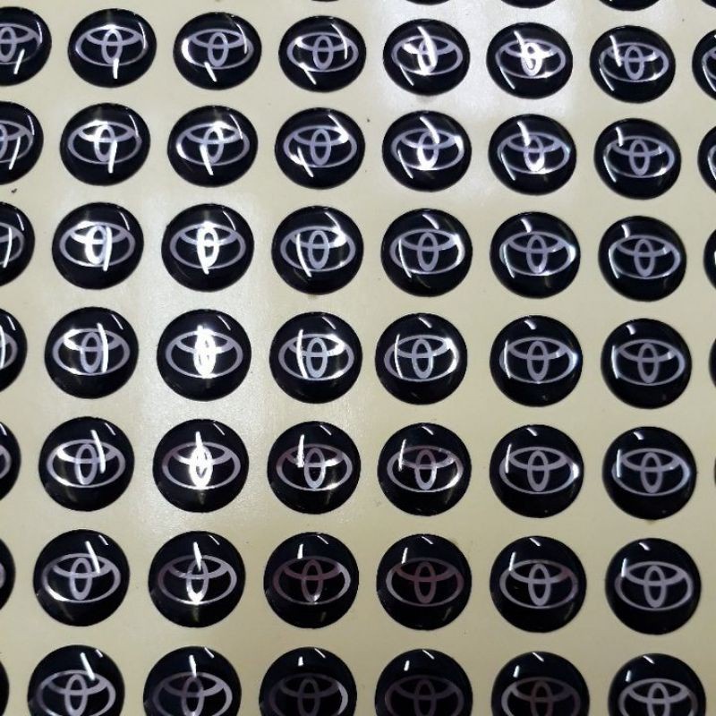 50piece of 14mm remote control key logo remote control Kunci Mobil shell Stiker logo Simbol Aksesori Mobil Untuk Proton