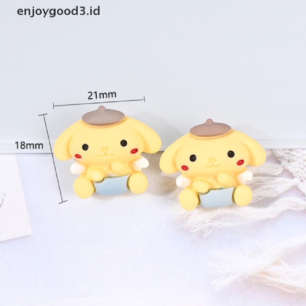 [Rready Stock] 10Pcs/lot Kawaii Kartun Flatback Resin Cabochon Hewan Lucu Kelinci Beruang (ID)