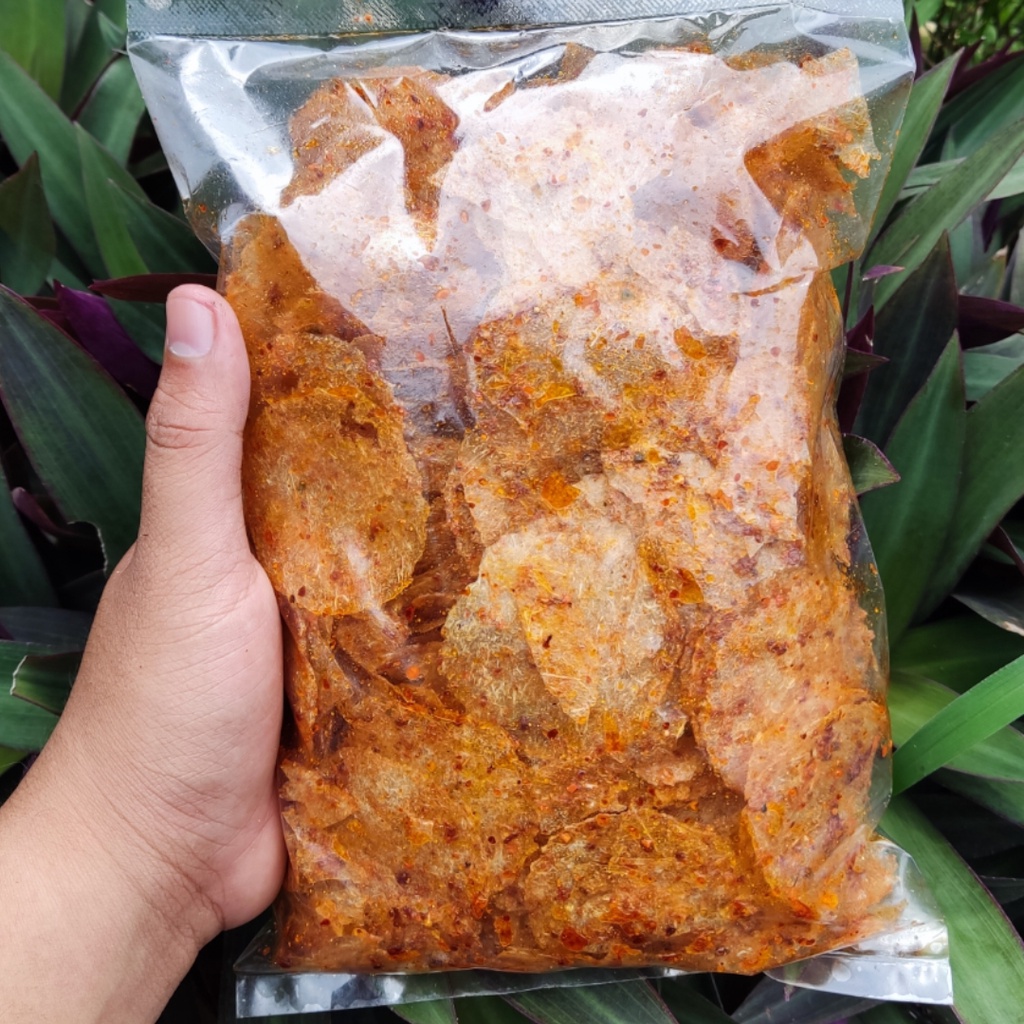 

Keripik Kaca 250gr Pedas Extra Daun Jeruk