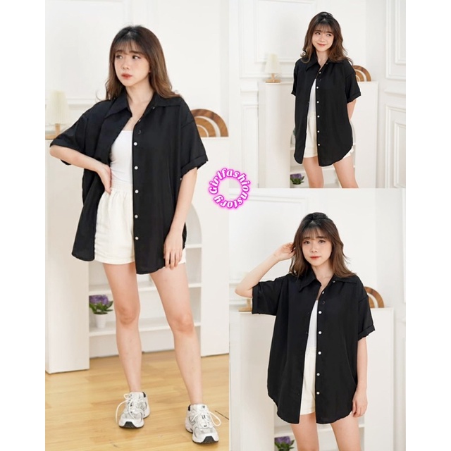 GFS DALE OVERSIZE KEMEJA OUTER SHIRT ATASAN WANITA 2