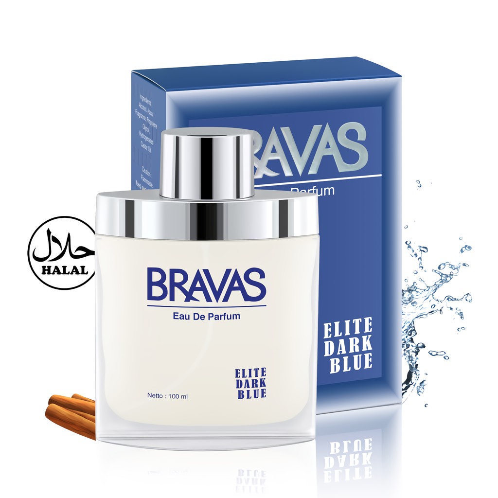 [PARFUM TAHAN LAMA | PRIA &amp; WANITA | 100ML | BPOM] BRAVAS Eau De Parfum ELITE 100ML - HALAL Perfume Spray Besar Pria Wanita -