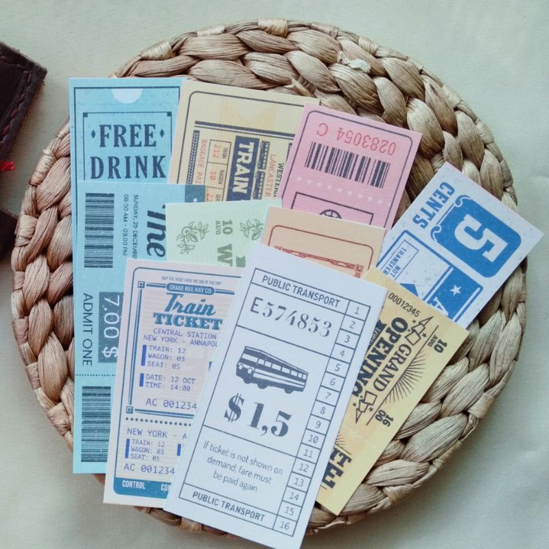 

Ticket Deco Untuk Scrapbook/Jurnal