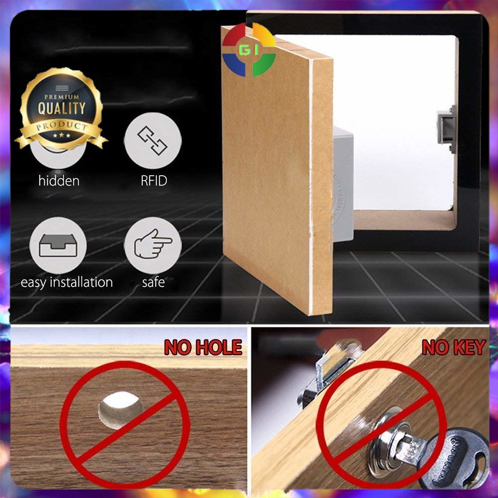 Kunci Lemari Sensor RFID Keyless Cabinet Door Lock No Color