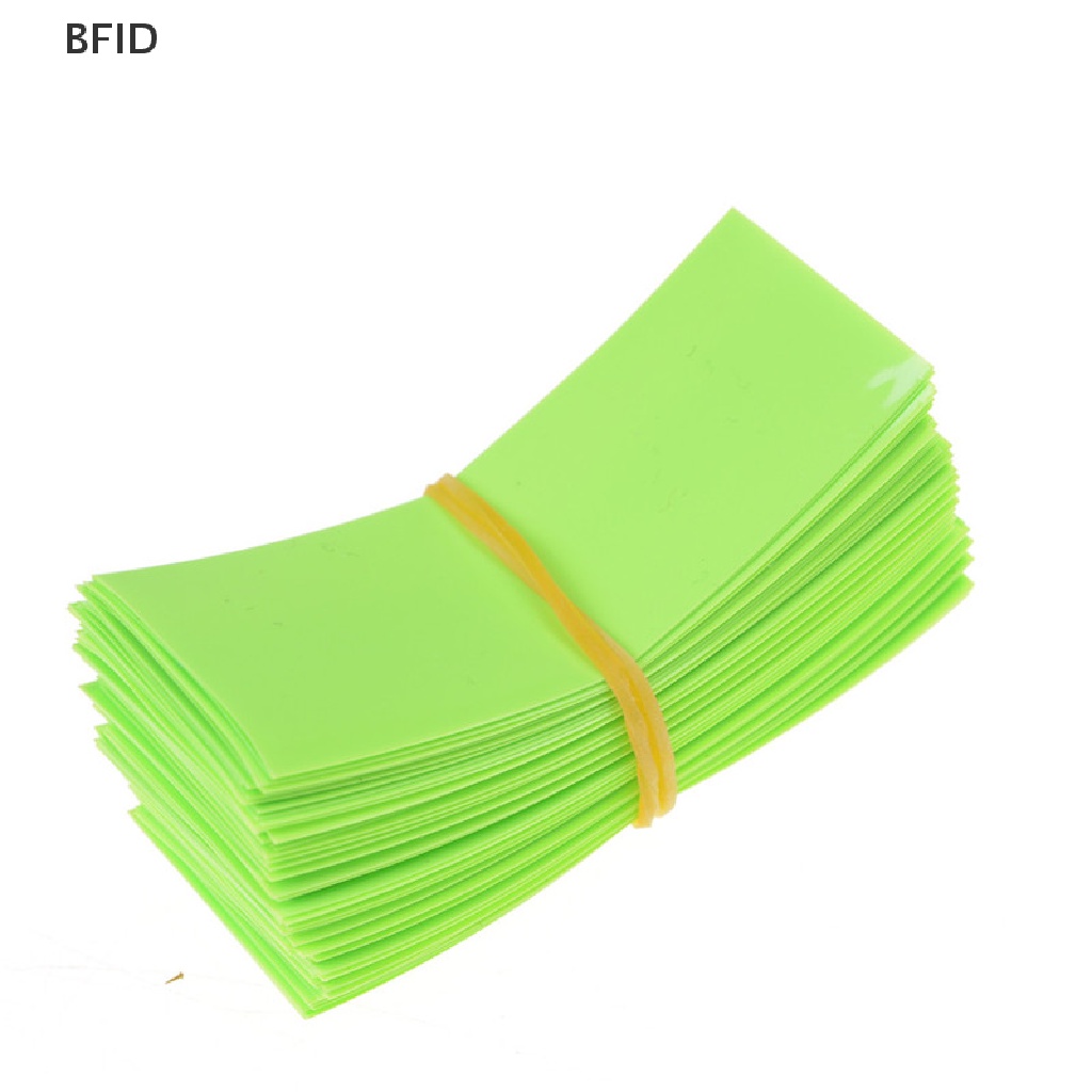 [BFID] 100pcs 18650bungkus PVC Heat Shrink Tubing Pre-cut Precut [ID]