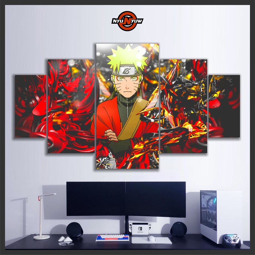Hiasan Dinding Poster Anime 1 SET UZUMAKI NARUTO Pajangan Wall Decor