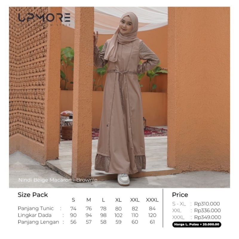 Baju Gamis merk upmore nindi
