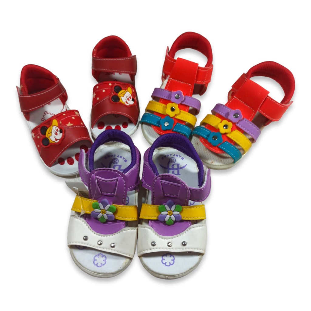TBM Sepatu Sandal Anak Perempuan Laki Laki Import 1-7 Tahun Import Bahan Kain dan kulit sentetis Mar