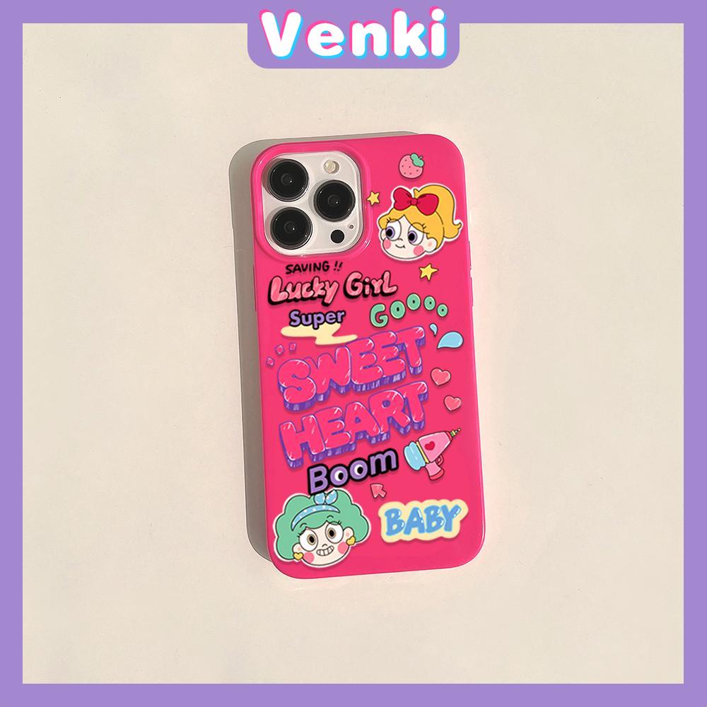 iPhone Case Soft TPU Glossy Pink Candy Case Cute Cartoon Lucky Girl Camera Protection Shockproof For iPhone 14 13 12 11 Pro Max 7 8 Plus X XR