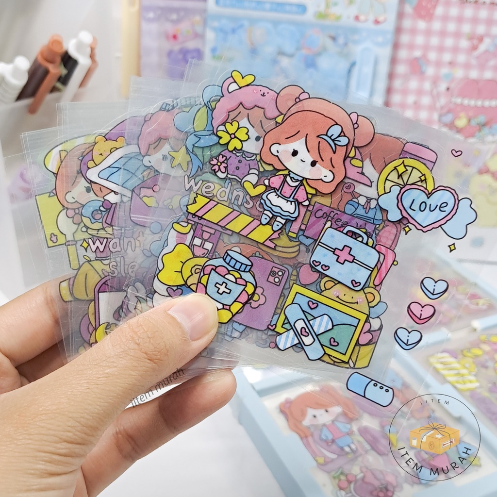 

Sticker Senmu Satuan / Eceran Waterproof Anti Air Paket Sticker Lembar Stiker Jurnaling Journal Lucu Unik Stiker Momo