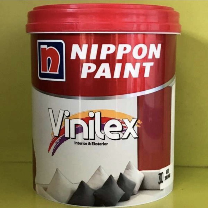 *#*#*#*#] Cat tembok Vinilex kembang 1 kg kaleng warna hitam nippon paint