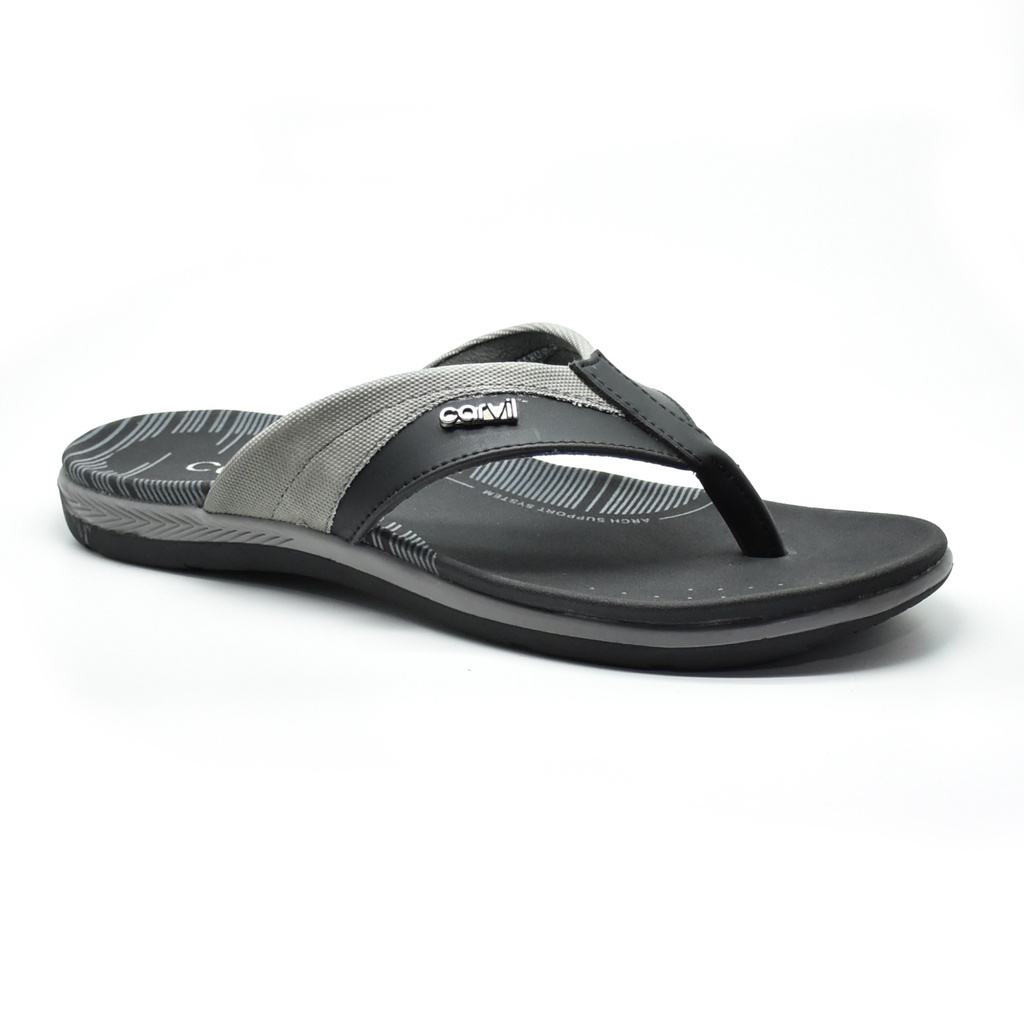 Carvil Adriano 01 M Sandal Jepit Casual Pria Black _A108