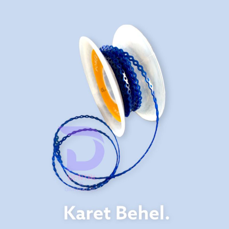 DENTAL KARET BEHEL POWER CHAIN BIRU NAVY / BIRU DONGKER
