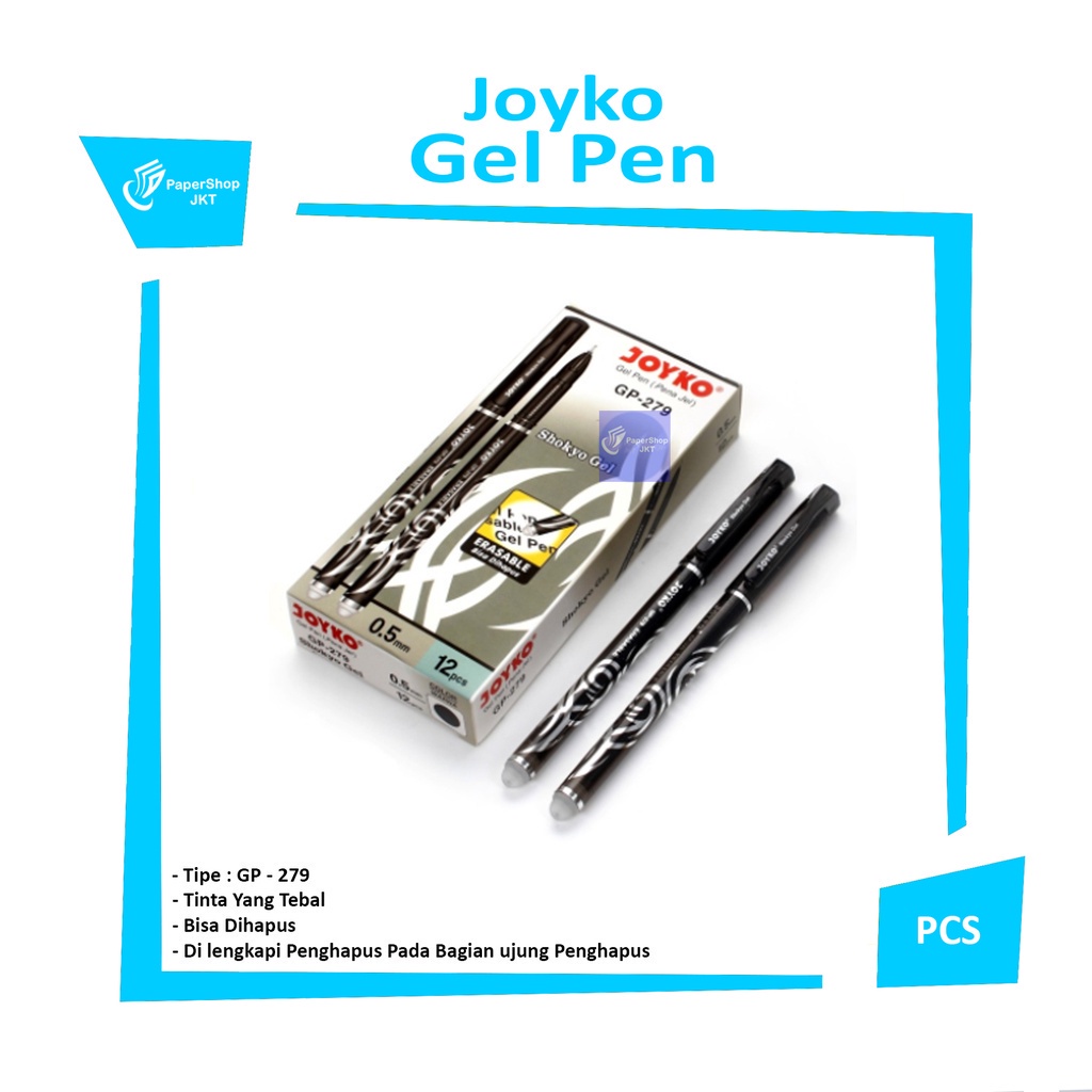

JOYKO - Gel Pen GP-279 Shokyo Gel Erasable - Pcs
