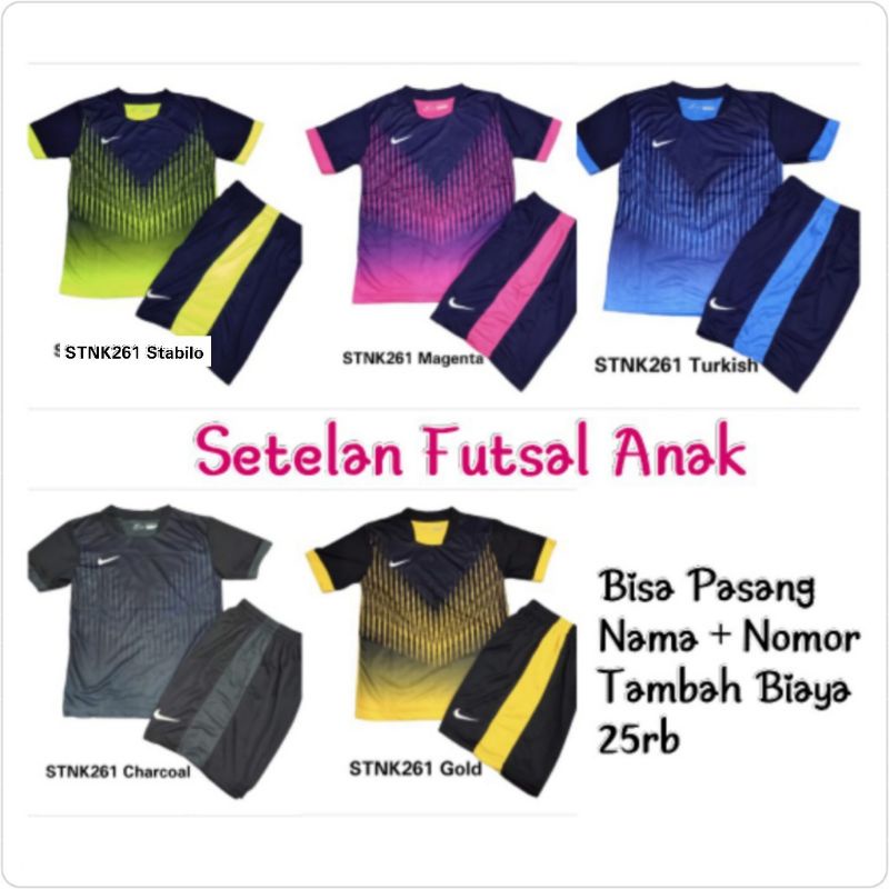 Setelan Futsal Anak STNK261 / Jersey Futsal Junior / Kaos Celana Sepakbola Anak