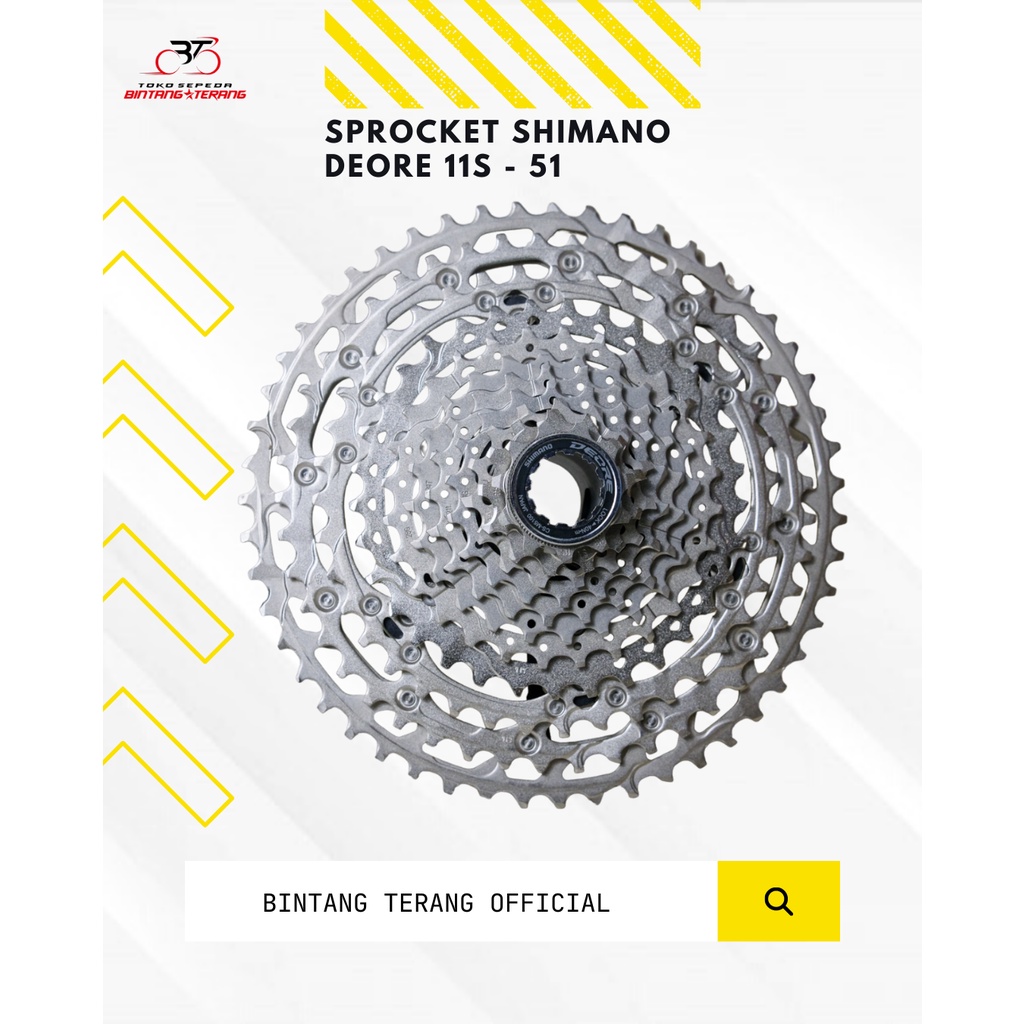 Spocket Shimano Deore 11s - 51/Shimano Deore 11-speed cassette road bike sepeda gunung sepeda lipat 