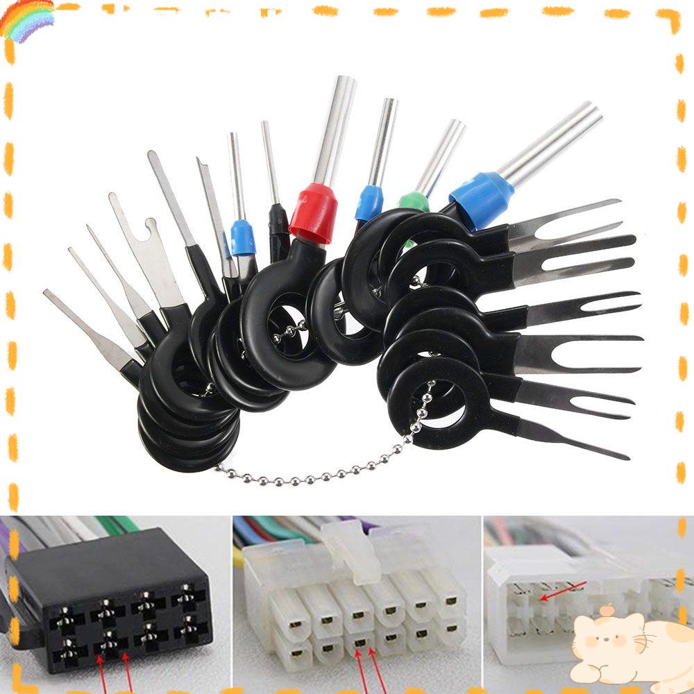 Solighter 36PCS Alat Pelepas Terminal Mobil Aksesoris Baru Merakit &amp; Bongkar Pasang Wire Plug Connector Extractor