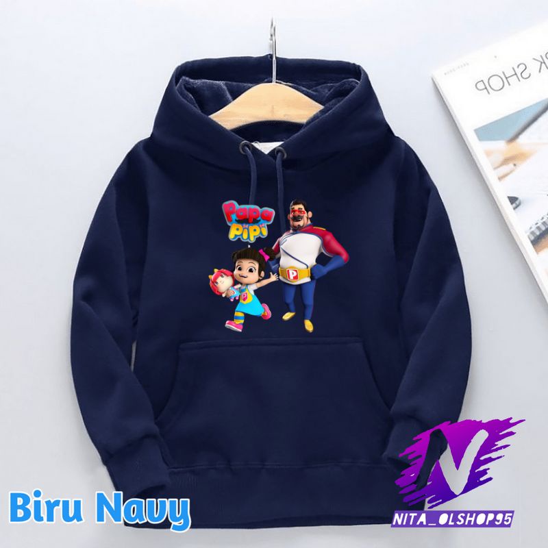 hoodie papa pipi sweater anak papa pipi