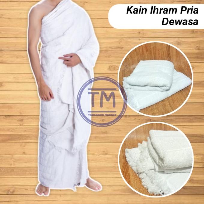 MURAH Kain IHRAM PRIA Kain Ihrom Pria Dewasa Kain Ihram Dewasa Baju Ihram