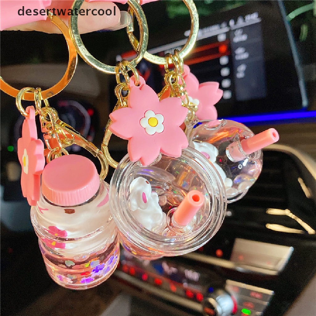 Deid Kreatif Lucu Sakura Kelinci Gantungan Kunci Floag Minyak Floag Botol Gantungan Kunci Hadiah Martijn