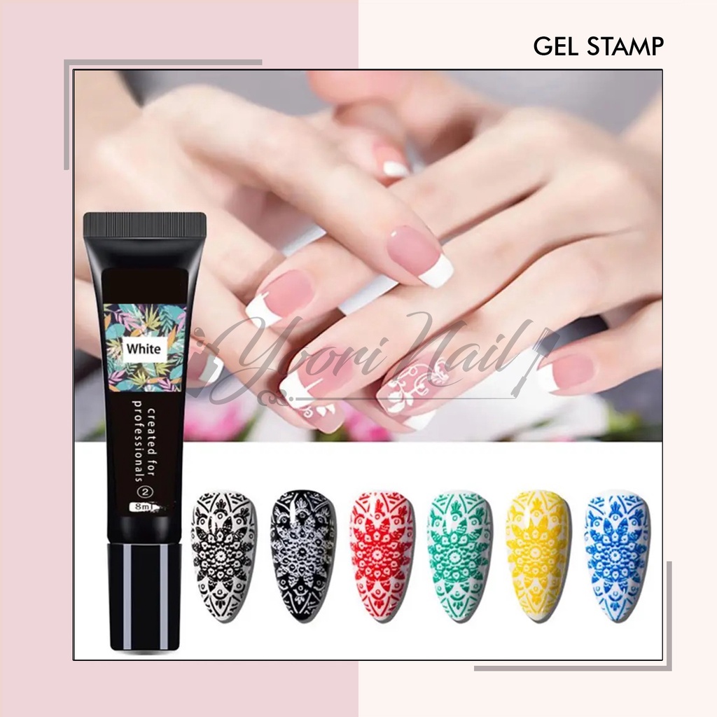 Stamping gel nail art kutek gel stamp stamper gel polish