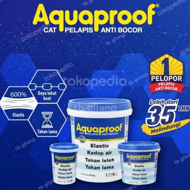 Aquaproof Cat Anti Bocor Rembes Tembok Galon 5 4 Kg Akuaprup Aquaprof Premium Murah Baru