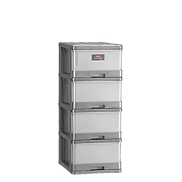 lemari Laci susun 4 kabinet Excel Container M4 Lion Star XC-9