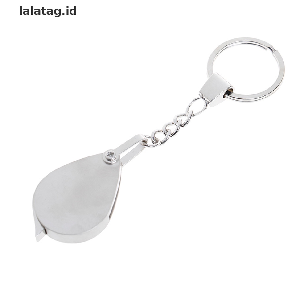 [lalatag] Loupe Saku Lipat 10x magnifier loupe Lensa Kaca Pembesar Dengan Gantungan Kunci [ID]