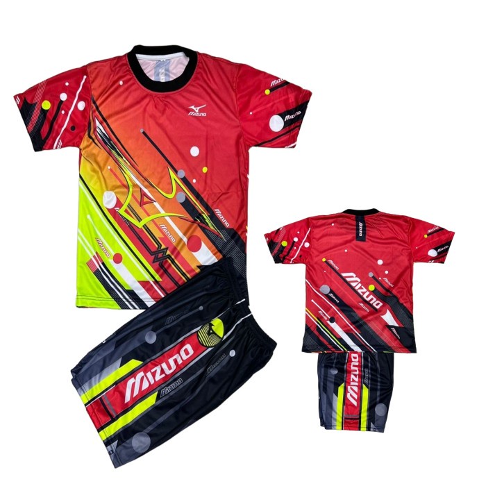 olahraga setelan anak voli mizuno/baju olahraga anak 01 - S