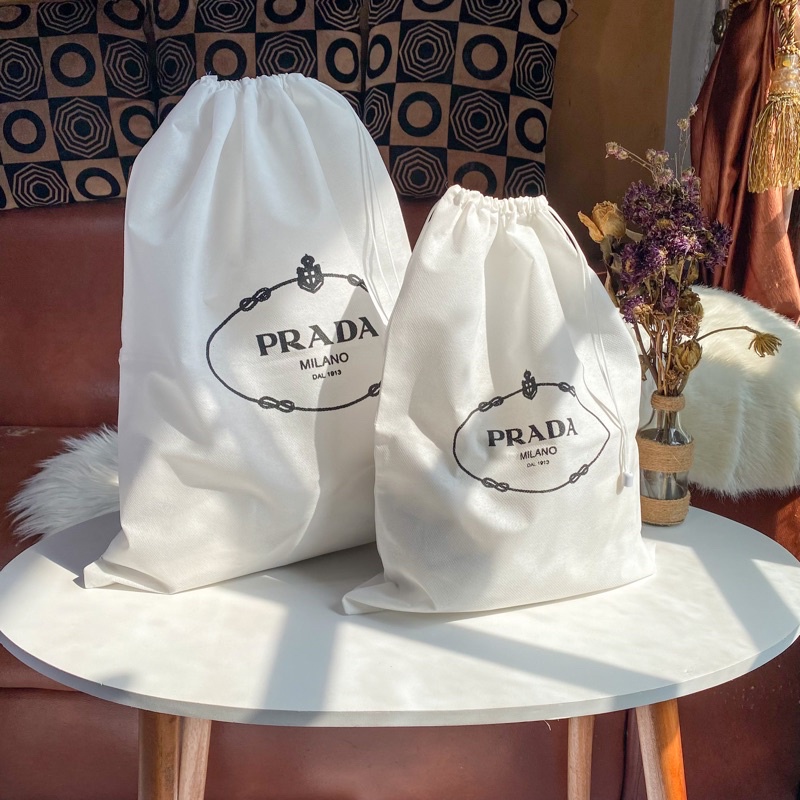 Dustbag Prada Bahan Spunbond Pelingdung Tas Anti Debu