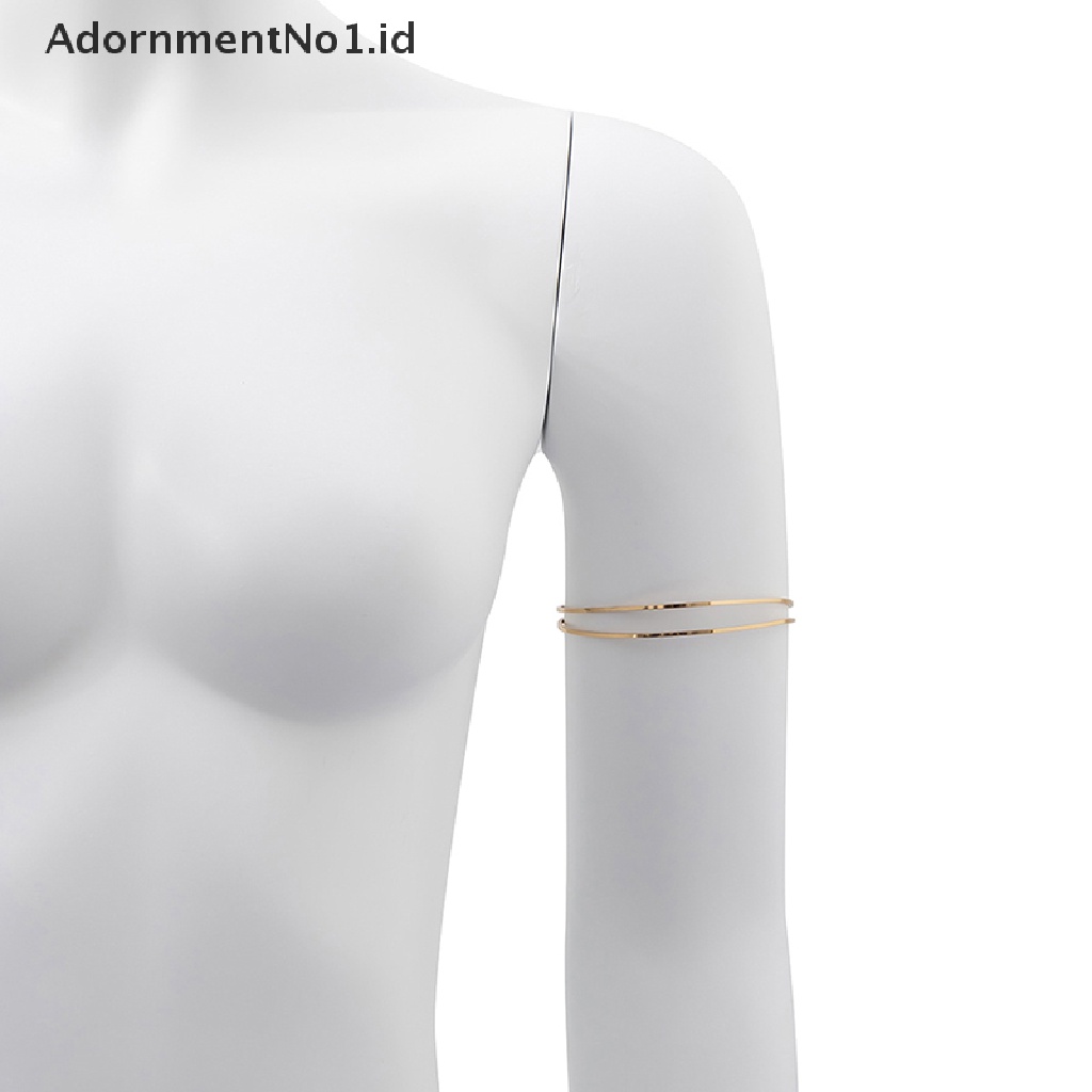 [AdornmentNo1] Punk Armlet Adjustable Upper Arm Cuff Minimalist Bangle Armband Gelang Lengan [ID]