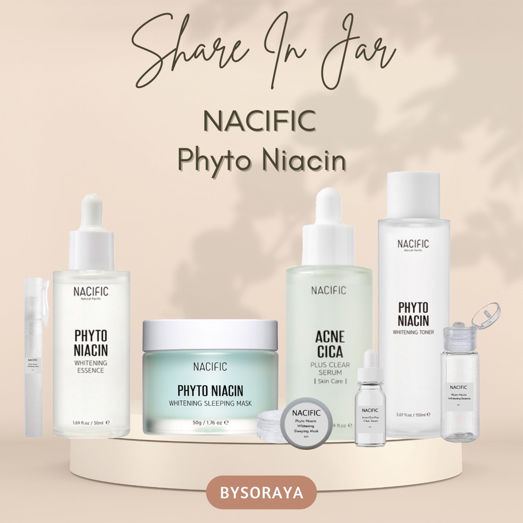 [SHARE IN JAR] NACIFIC Phyto Niacin Whitening Essence Toner Sleeping Mask Acne Cica Plus Serum