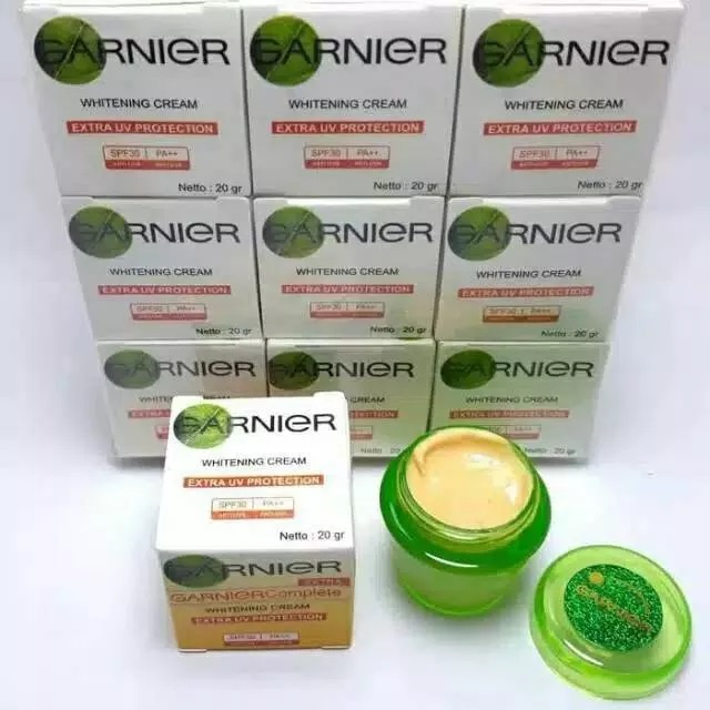 [ 6 PCS ] GARNIER Complete Whitening Cream Siang dan Malam Original - Cream Pemutih Wajah - Cream Garnier Gentong