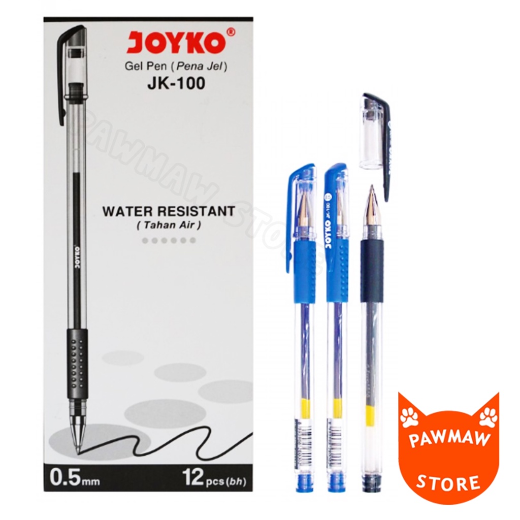 

Pulpen Gel Joyko JK-100 0,5 - Biru ( PACK )