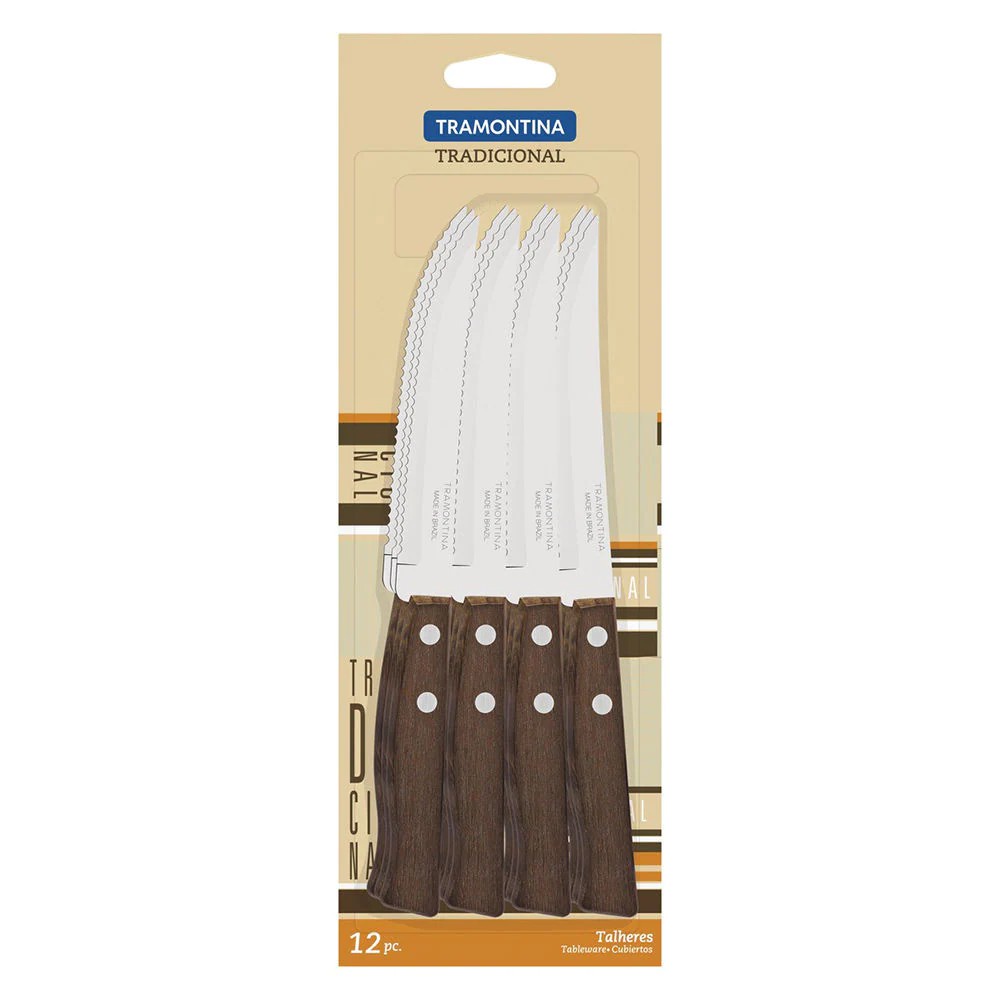 Pisau Tramontina Tradicional Knife 5" Inch 12 pcs