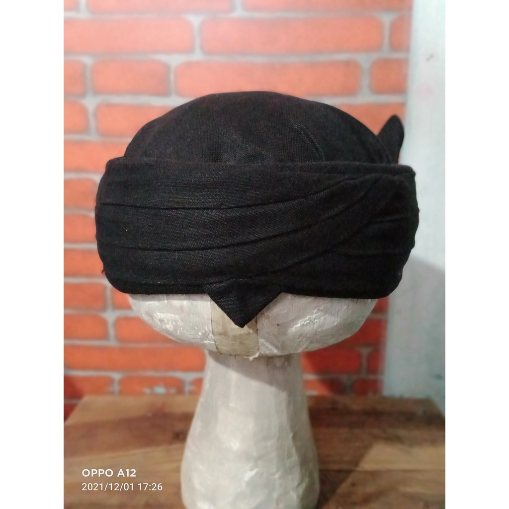 iket sunda Udeng Black jaya mekar