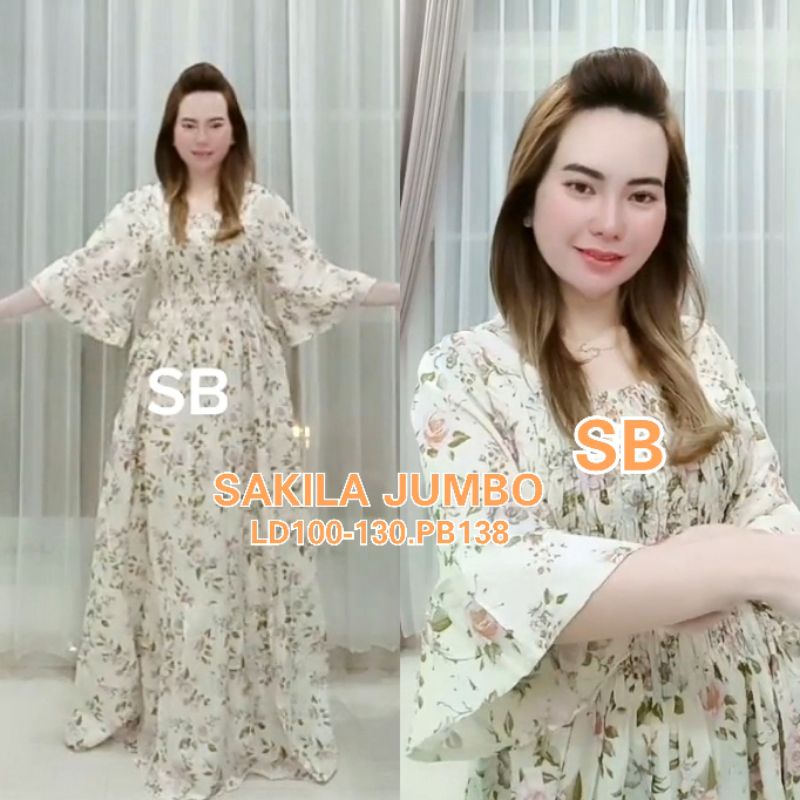 sakila dress bali jumbo xxl bigsize dress smoke sabrina