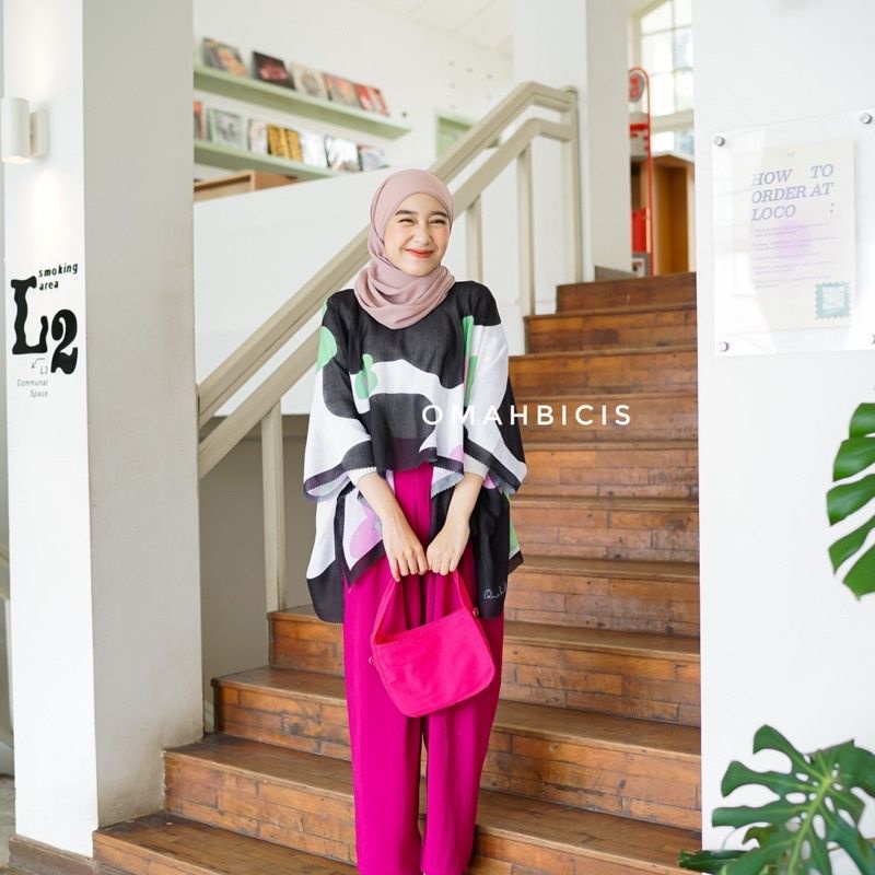 ZIARA ID - OUTER SCARF KIMONO CROP | OUTER CROP KIMONO BATWING