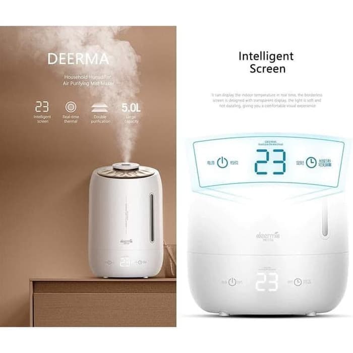 Deerma F600 5L Humidifier Timing With Intelligent Touch Screen