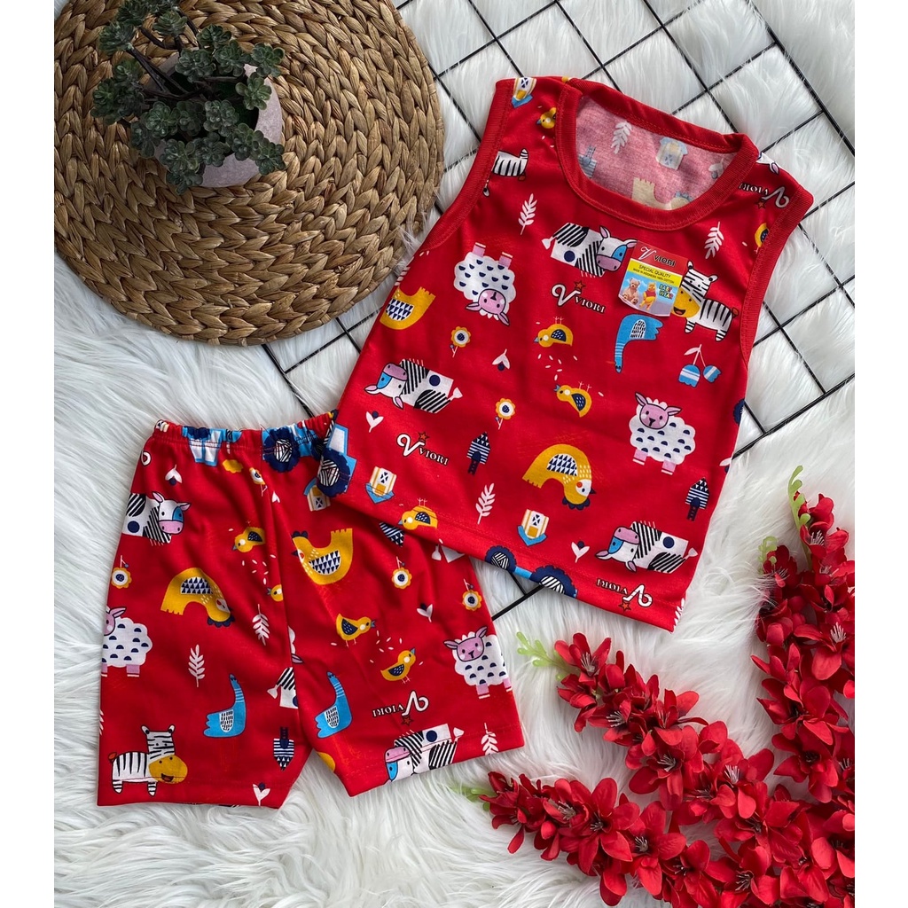 stelan baju bayi laki laki perempuan lucu murah motif JUNGLE ANIMAL KUTUNG 3-18 bulan