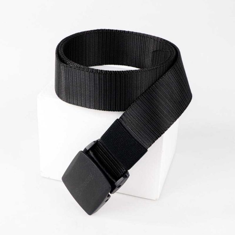 Rhodey Tali Ikat Pinggang Pria Anti Xray plastik Automatic Buckle - Hitam 889