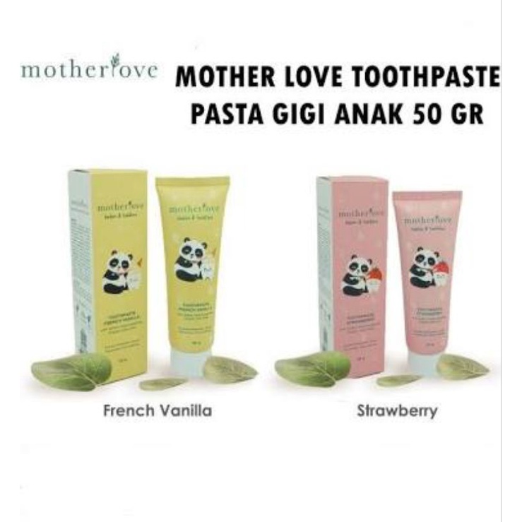 Motherlove Toothpaste Strawberry / Vanilla 50gr