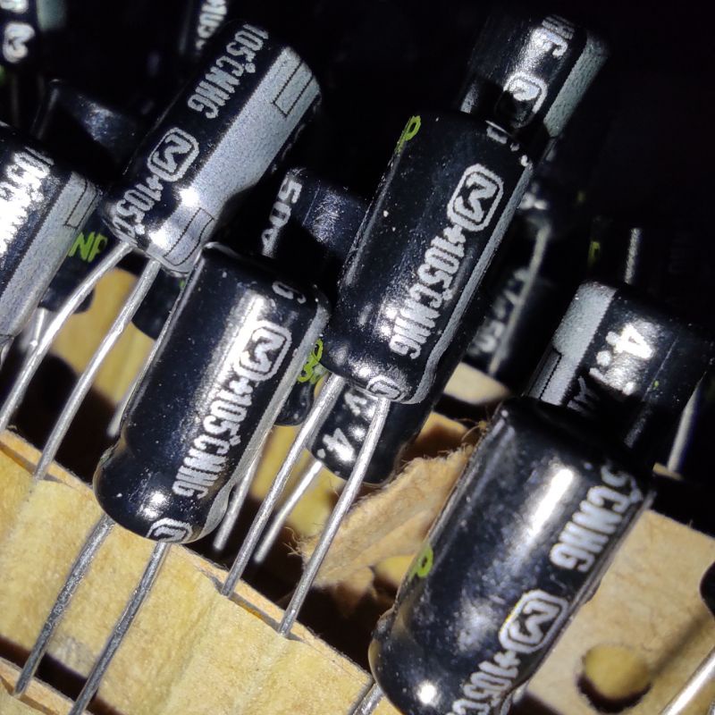 Elco 4.7uf 50V Panasonic NHG Japan Original Elko 4u7 Kapasitor 4,7uf 4.7u 4,7u bagus bukan nonpolar 