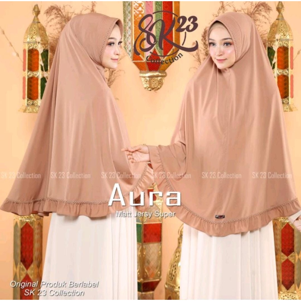 KHIMAR JERSEY AURA KHIMAR JERSEY JUMBO KERUDUNG JUMBO REMPEL BAWAH KHIMAR INSTAN KERUDUNG INSTAN ORI